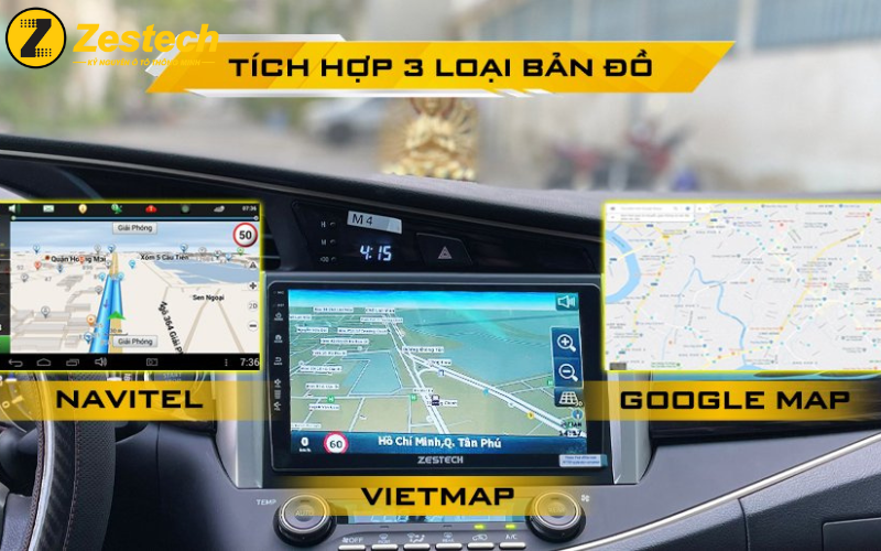 Tích hợp bản đồ dẫn đường thông minh